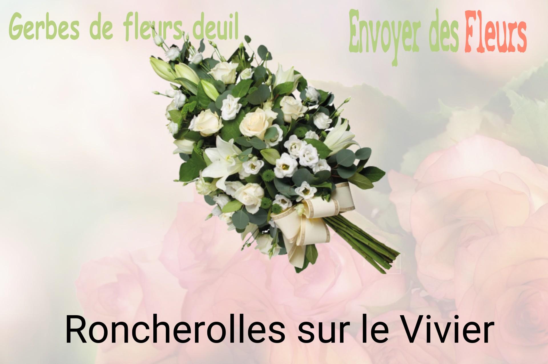 Gerbe de fleurs de deuil livrée à Roncherolles-sur-le-Vivier